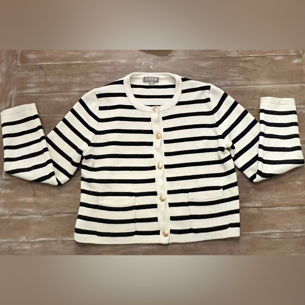 J Crew Emilie patch-pocket sweater lady jacket